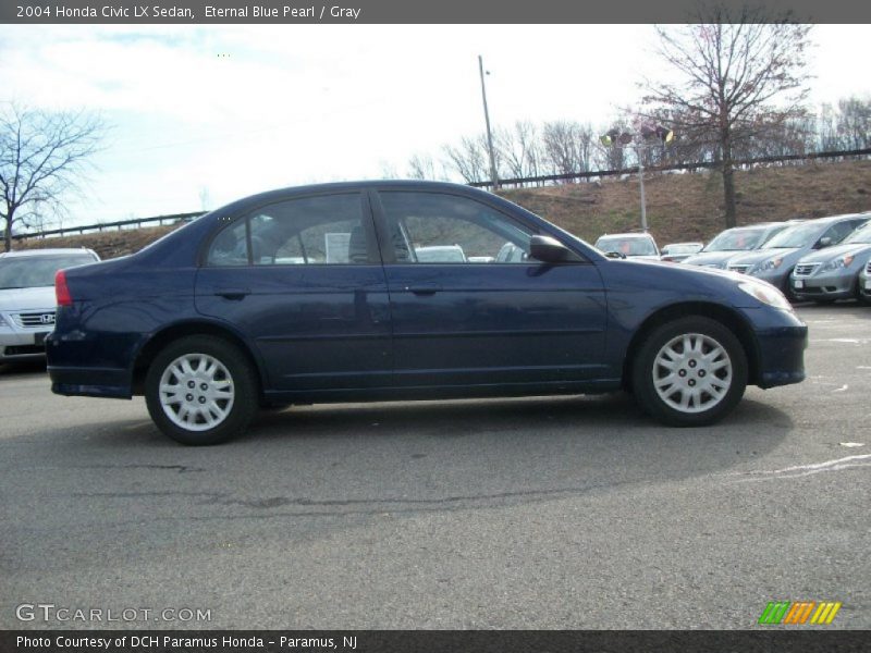 Eternal Blue Pearl / Gray 2004 Honda Civic LX Sedan