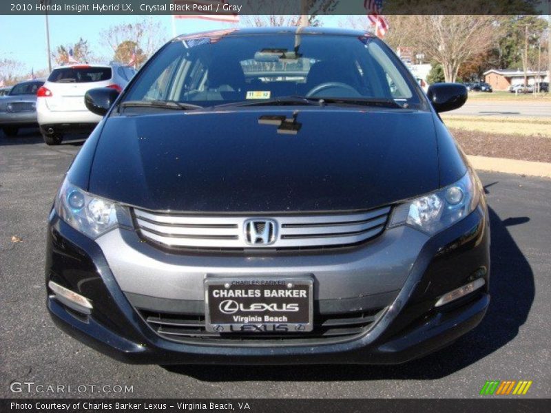 Crystal Black Pearl / Gray 2010 Honda Insight Hybrid LX