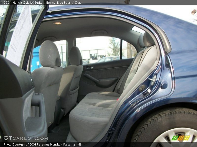 Eternal Blue Pearl / Gray 2004 Honda Civic LX Sedan
