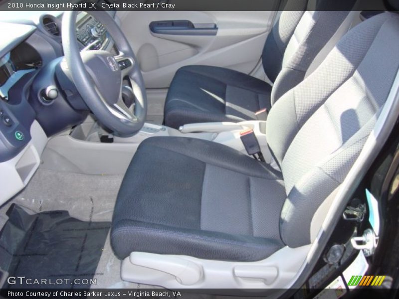 Crystal Black Pearl / Gray 2010 Honda Insight Hybrid LX