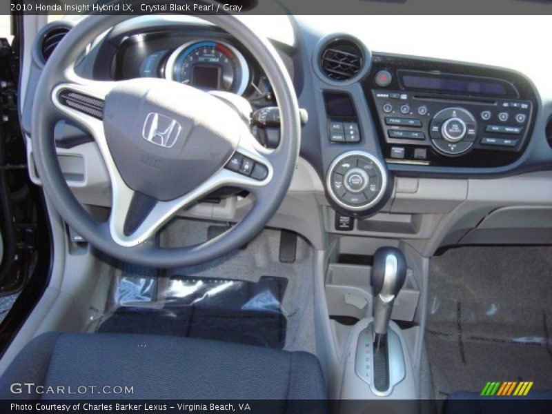 Crystal Black Pearl / Gray 2010 Honda Insight Hybrid LX