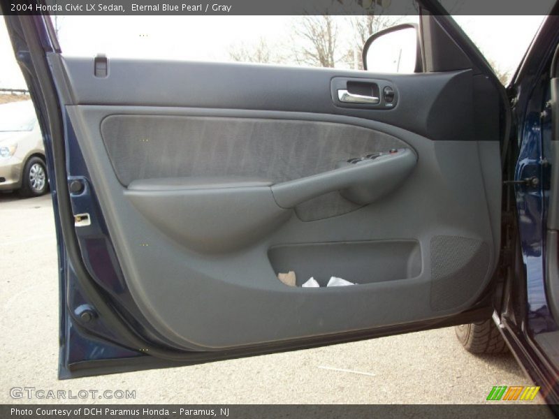 Eternal Blue Pearl / Gray 2004 Honda Civic LX Sedan