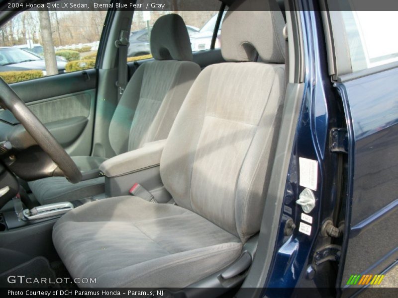 Eternal Blue Pearl / Gray 2004 Honda Civic LX Sedan