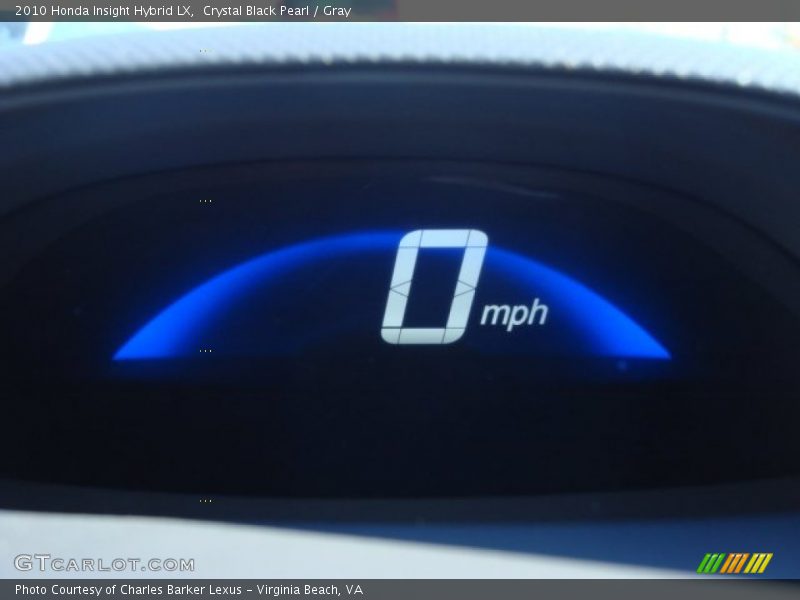 Crystal Black Pearl / Gray 2010 Honda Insight Hybrid LX