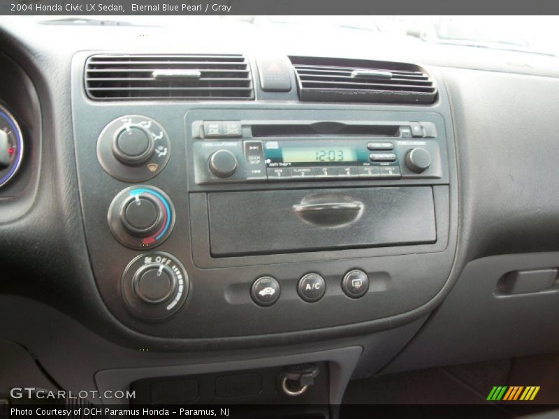 Eternal Blue Pearl / Gray 2004 Honda Civic LX Sedan