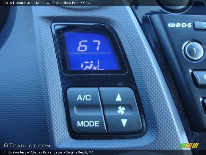 Crystal Black Pearl / Gray 2010 Honda Insight Hybrid LX