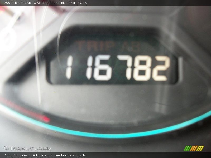 Eternal Blue Pearl / Gray 2004 Honda Civic LX Sedan