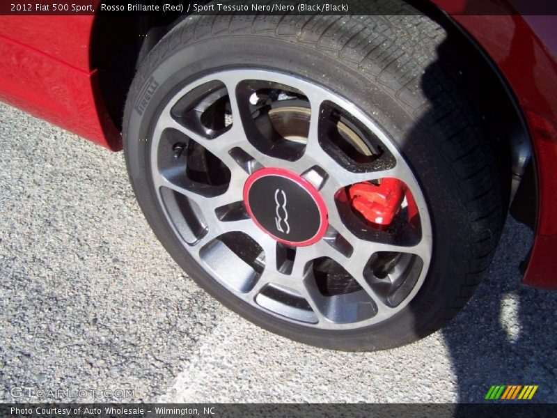 Rosso Brillante (Red) / Sport Tessuto Nero/Nero (Black/Black) 2012 Fiat 500 Sport