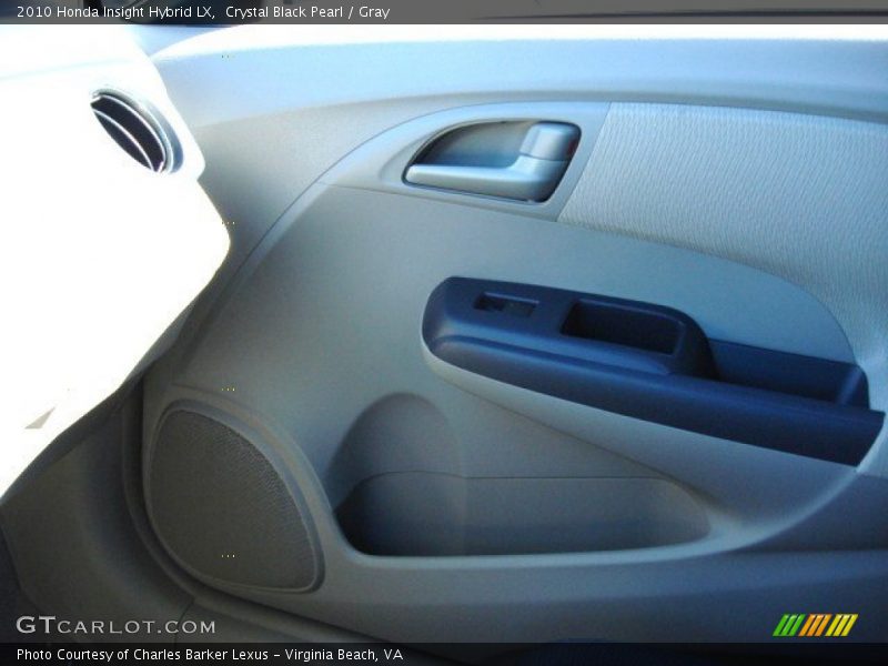 Crystal Black Pearl / Gray 2010 Honda Insight Hybrid LX