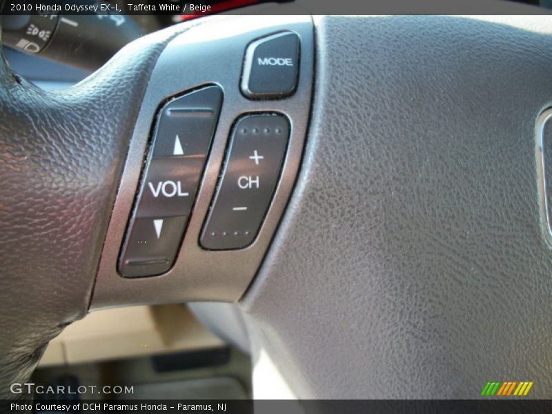 Taffeta White / Beige 2010 Honda Odyssey EX-L