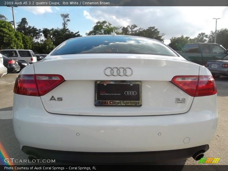 Ibis White / Cinnamon Brown 2009 Audi A5 3.2 quattro Coupe