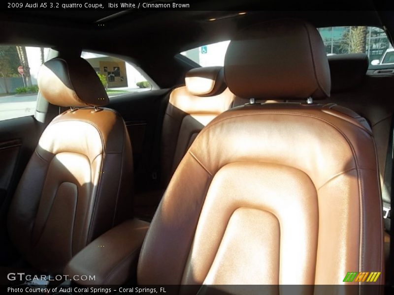 Ibis White / Cinnamon Brown 2009 Audi A5 3.2 quattro Coupe