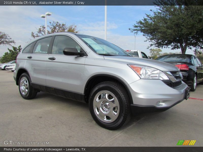 Alabaster Silver Metallic / Gray 2010 Honda CR-V LX