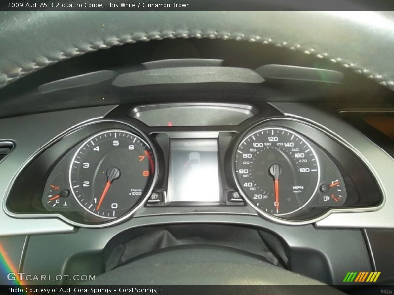 Ibis White / Cinnamon Brown 2009 Audi A5 3.2 quattro Coupe