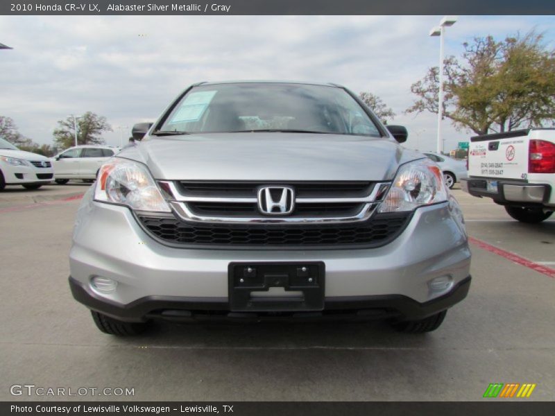 Alabaster Silver Metallic / Gray 2010 Honda CR-V LX