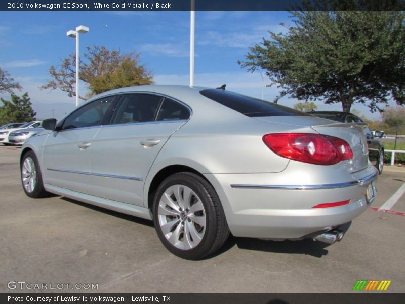 White Gold Metallic / Black 2010 Volkswagen CC Sport