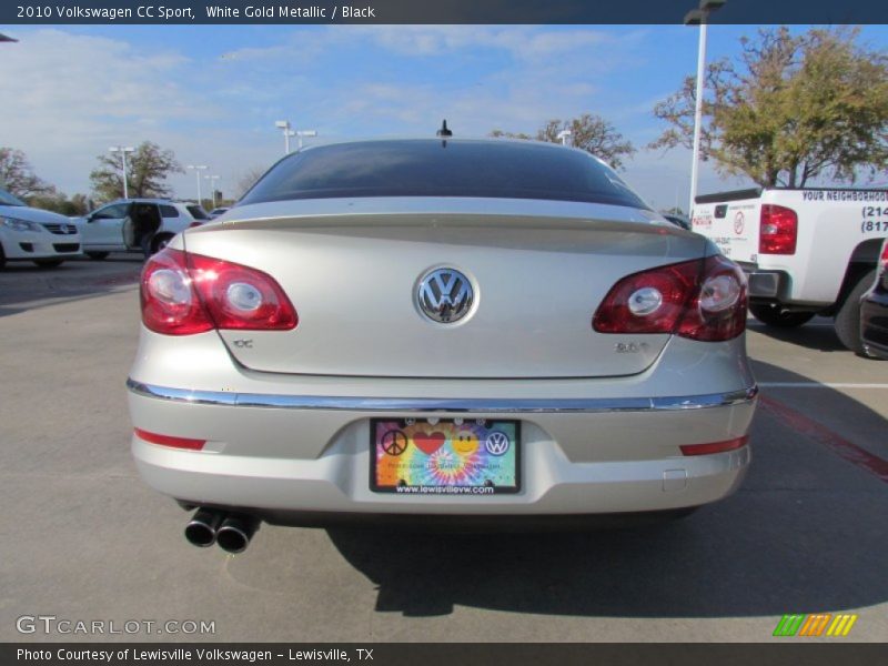 White Gold Metallic / Black 2010 Volkswagen CC Sport