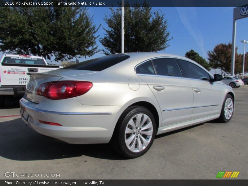 White Gold Metallic / Black 2010 Volkswagen CC Sport