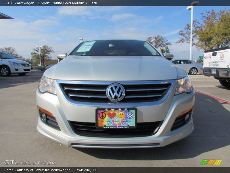 White Gold Metallic / Black 2010 Volkswagen CC Sport