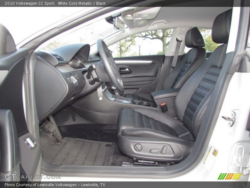 White Gold Metallic / Black 2010 Volkswagen CC Sport