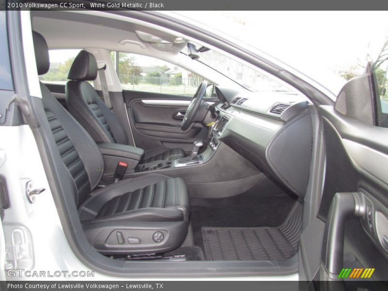 White Gold Metallic / Black 2010 Volkswagen CC Sport