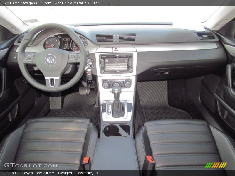 White Gold Metallic / Black 2010 Volkswagen CC Sport