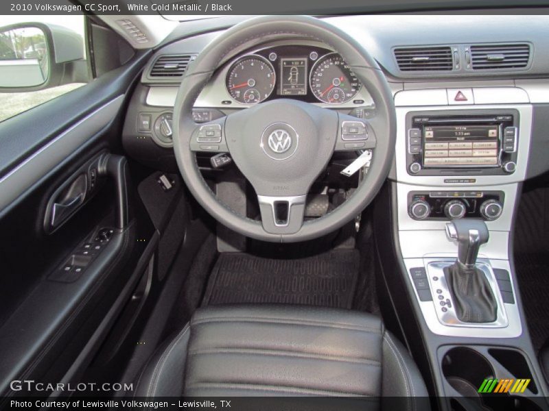 White Gold Metallic / Black 2010 Volkswagen CC Sport