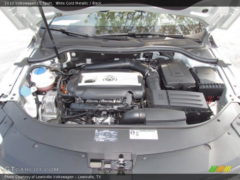White Gold Metallic / Black 2010 Volkswagen CC Sport