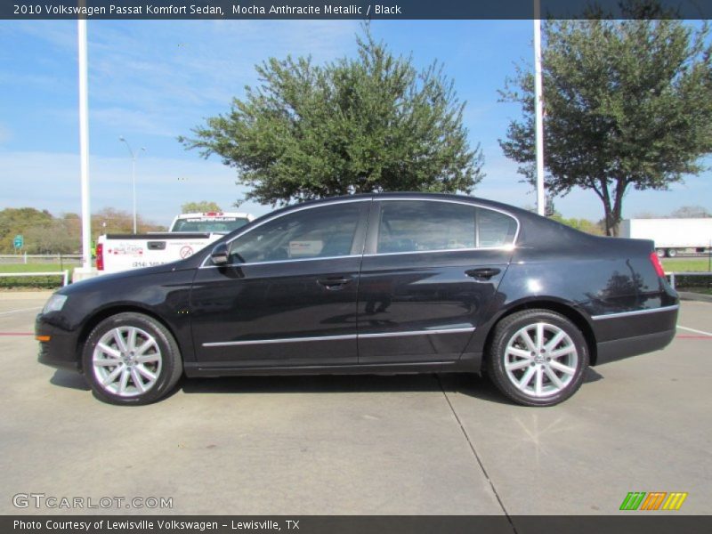 Mocha Anthracite Metallic / Black 2010 Volkswagen Passat Komfort Sedan