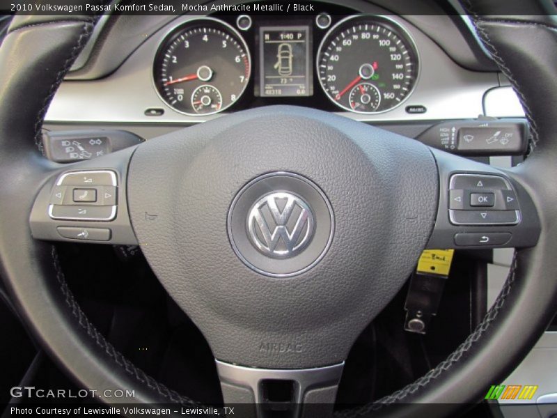 Mocha Anthracite Metallic / Black 2010 Volkswagen Passat Komfort Sedan