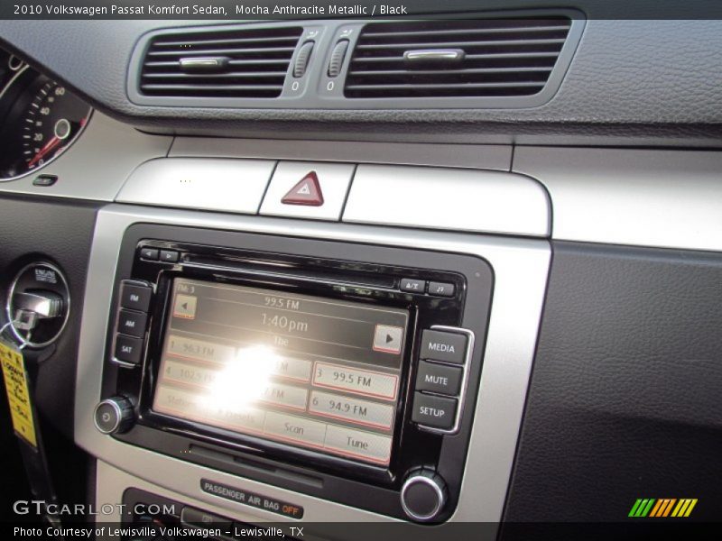 Mocha Anthracite Metallic / Black 2010 Volkswagen Passat Komfort Sedan