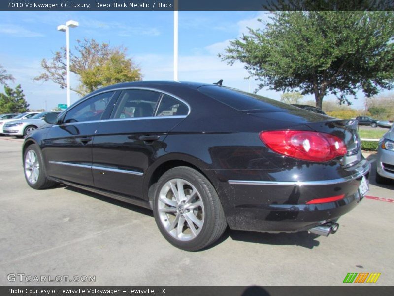 Deep Black Metallic / Black 2010 Volkswagen CC Luxury