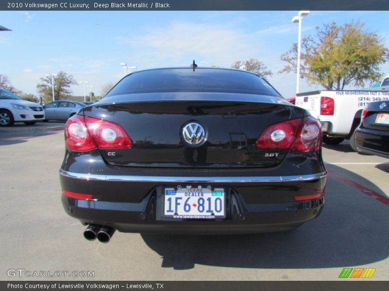 Deep Black Metallic / Black 2010 Volkswagen CC Luxury