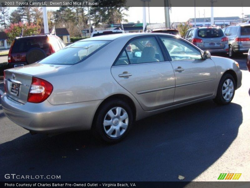 Desert Sand Mica / Taupe 2003 Toyota Camry LE