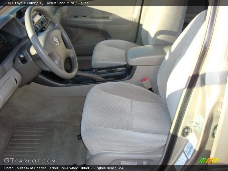 Desert Sand Mica / Taupe 2003 Toyota Camry LE
