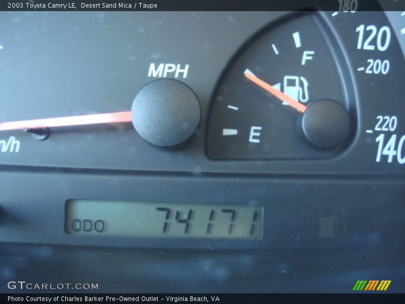 Desert Sand Mica / Taupe 2003 Toyota Camry LE