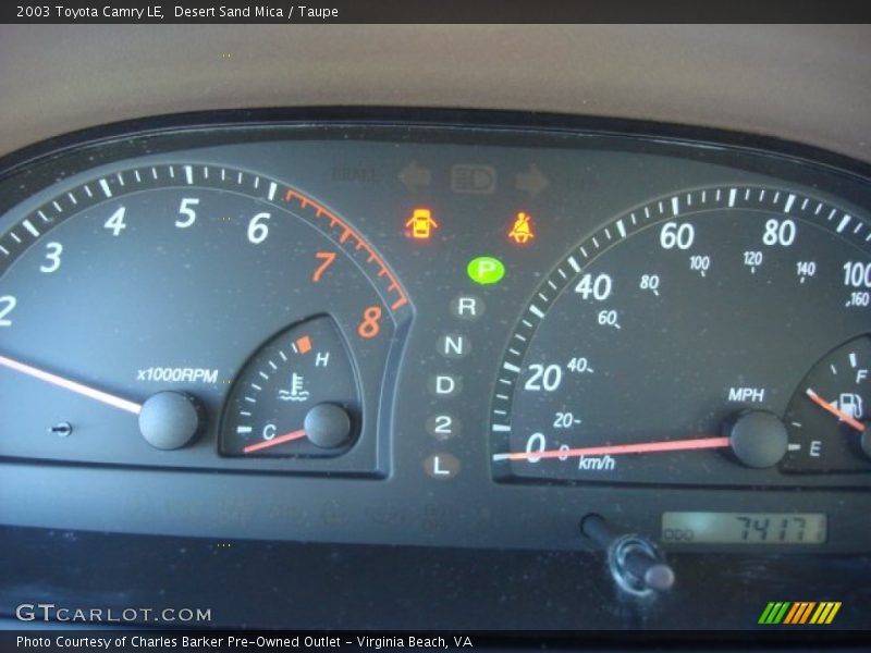 Desert Sand Mica / Taupe 2003 Toyota Camry LE