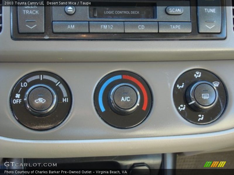 Desert Sand Mica / Taupe 2003 Toyota Camry LE