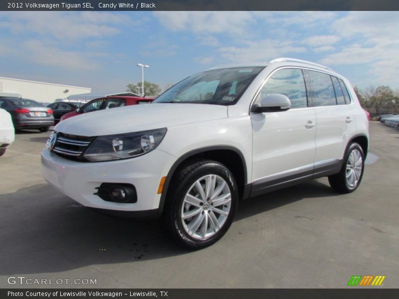 Candy White / Black 2012 Volkswagen Tiguan SEL