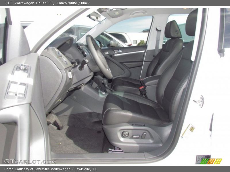Candy White / Black 2012 Volkswagen Tiguan SEL