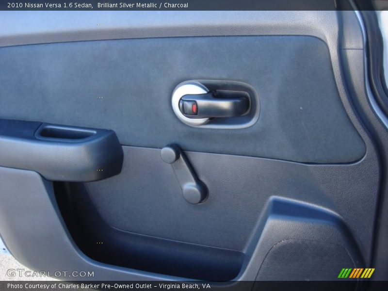 Brilliant Silver Metallic / Charcoal 2010 Nissan Versa 1.6 Sedan