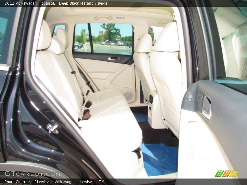 Deep Black Metallic / Beige 2012 Volkswagen Tiguan SE
