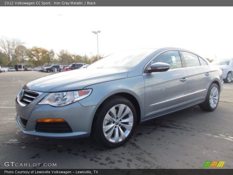 Iron Gray Metallic / Black 2012 Volkswagen CC Sport