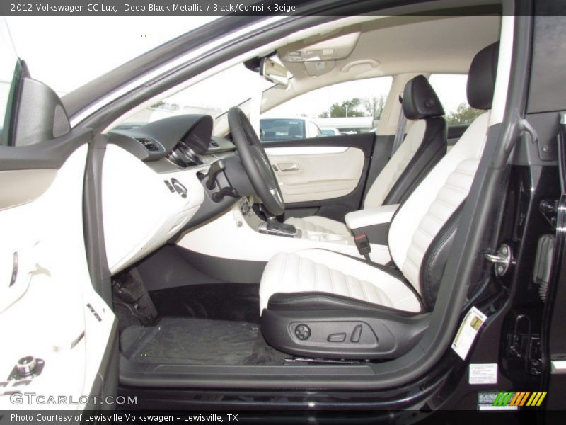 Deep Black Metallic / Black/Cornsilk Beige 2012 Volkswagen CC Lux