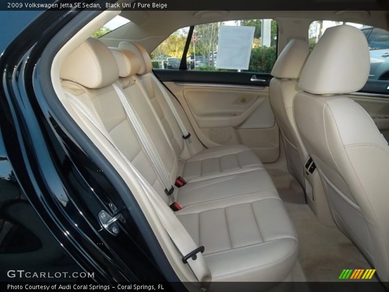 Black Uni / Pure Beige 2009 Volkswagen Jetta SE Sedan