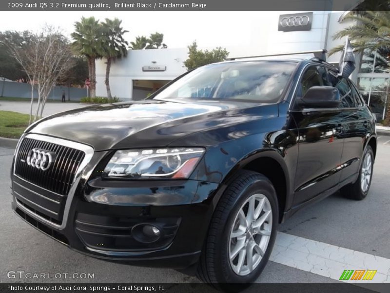 Brilliant Black / Cardamom Beige 2009 Audi Q5 3.2 Premium quattro