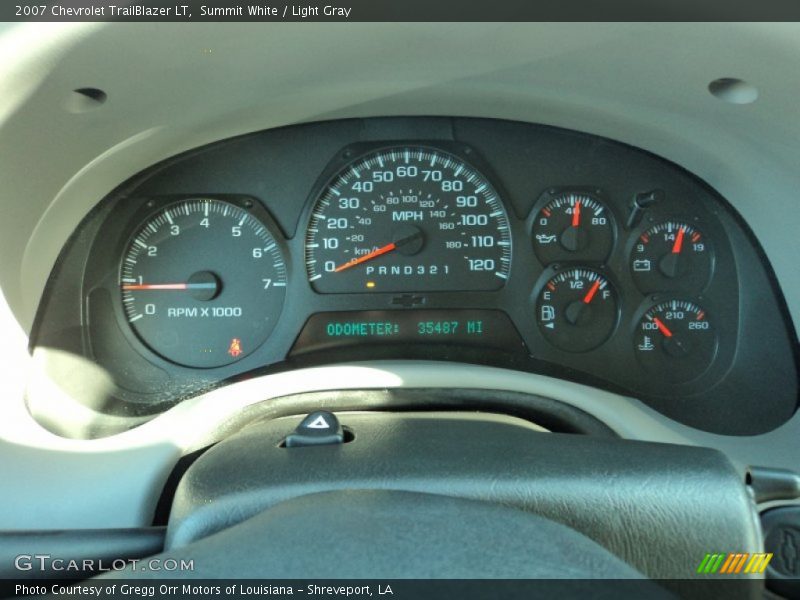 Summit White / Light Gray 2007 Chevrolet TrailBlazer LT