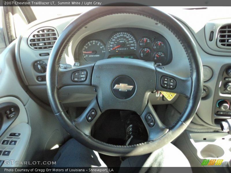 Summit White / Light Gray 2007 Chevrolet TrailBlazer LT
