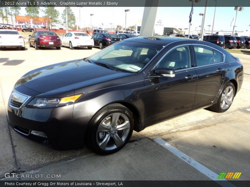 Graphite Luster Metallic / Ebony 2012 Acura TL 3.5 Advance