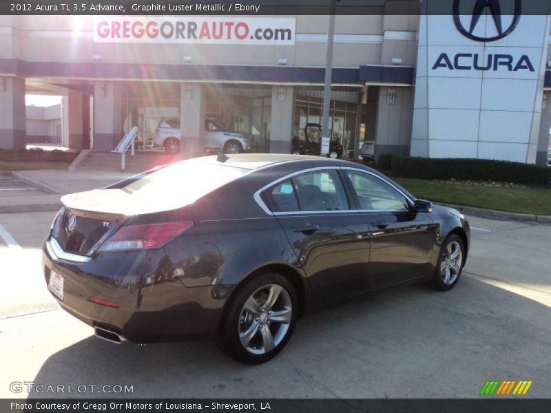 Graphite Luster Metallic / Ebony 2012 Acura TL 3.5 Advance